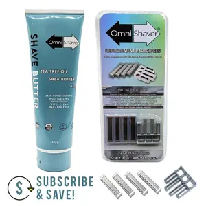 OmniShaver Shave Butter & Replacement Cartridge Kit