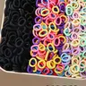 300 Pcs Random Color Cute Bulk Hair Ties Set, High Elasticity Candy Colors Rubber Bands, Ponytail Holders, Perfect for Daily Use, Scrunchies