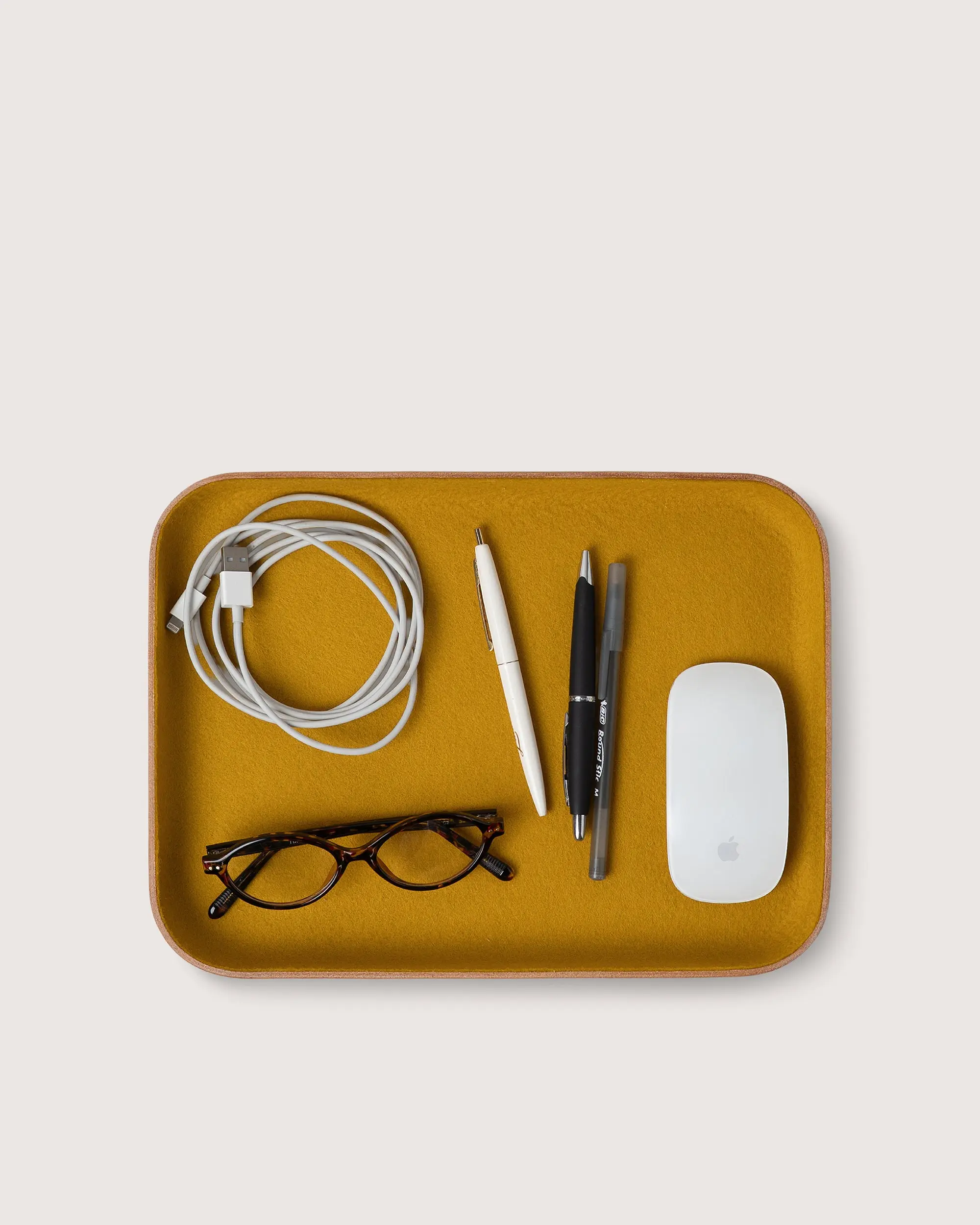 Kawabon Leather/Merino Wool Large Tray