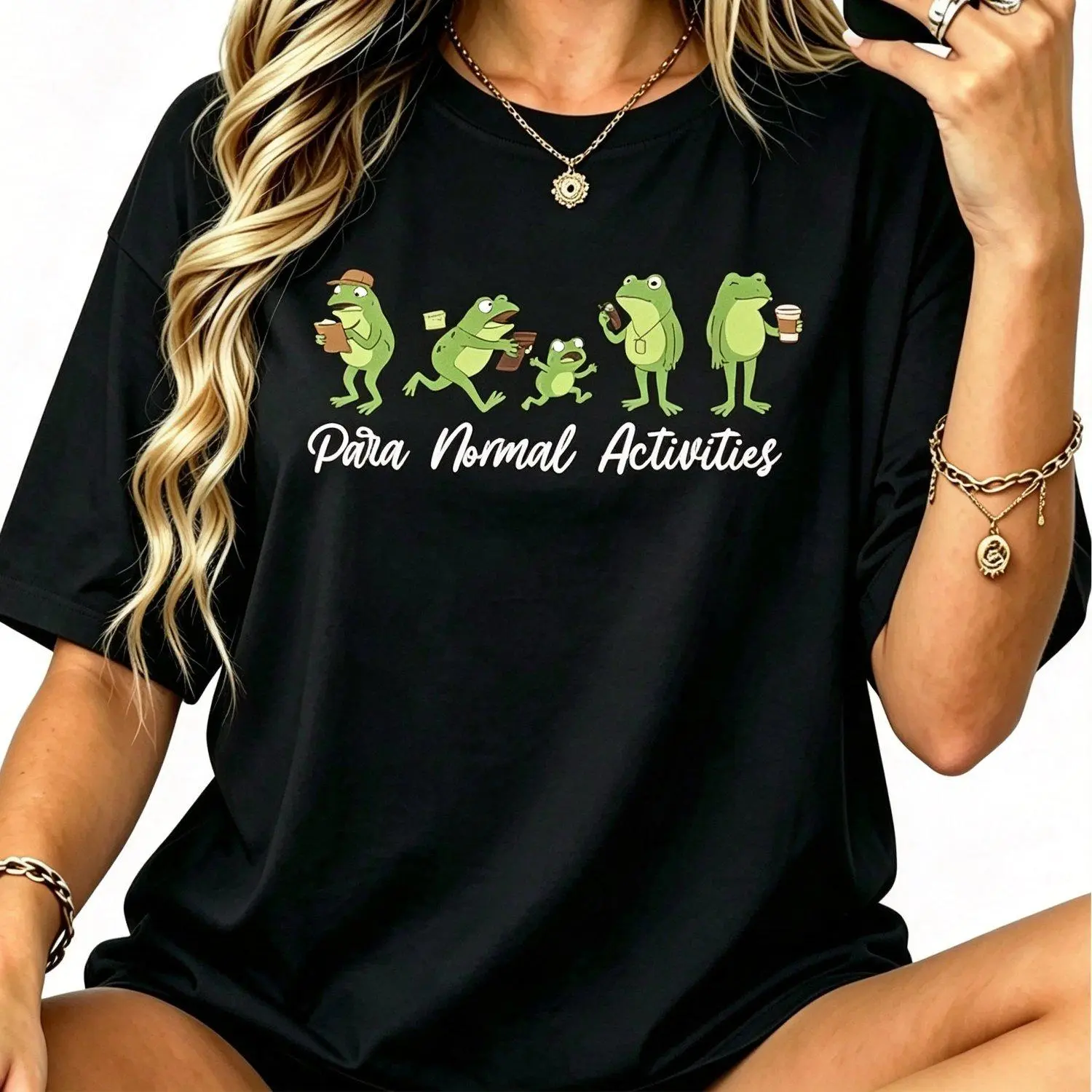 Funny Frog Graphic Tee For Paraprofessional Staff Para Normal Activities Casual Short Sleeve T Shirt Cute Top Gift For SpEd RBT Teacher Aide Paraeducator