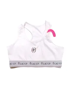 FLAG-UP Women's MVPocket Sports Bra - Mouthguard Pocket, Breathable Comfortable Sports Bra, Flag Football