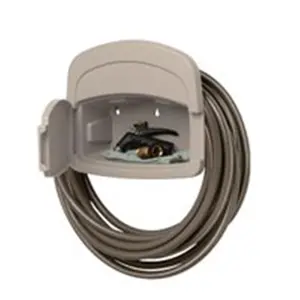 Suncast DHH150 Resin Wall-Mount Hose Hanger, 150ft Capacity, Fully Assembled, for Garden Hoses & Watering Systems