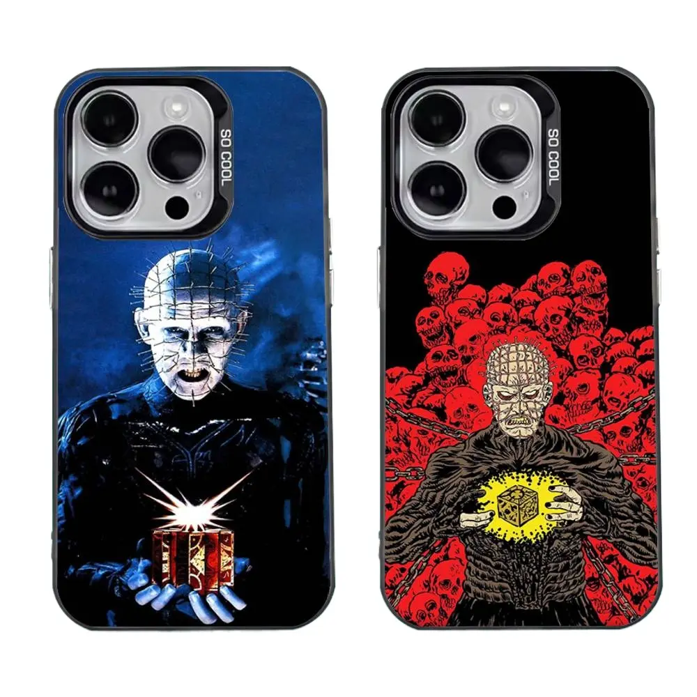 P-Pinhead H-Hellraiser Phone Cases For iPhone 17 16 15 14 13 12 11 Promax Pro Air Plus Anti Fall Black Matte Hard Bumper Cover