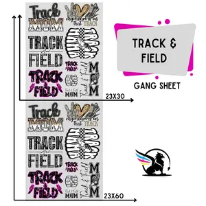 Track And Field | Premade DTF Transfer Gang Sheet For Graphic Tees