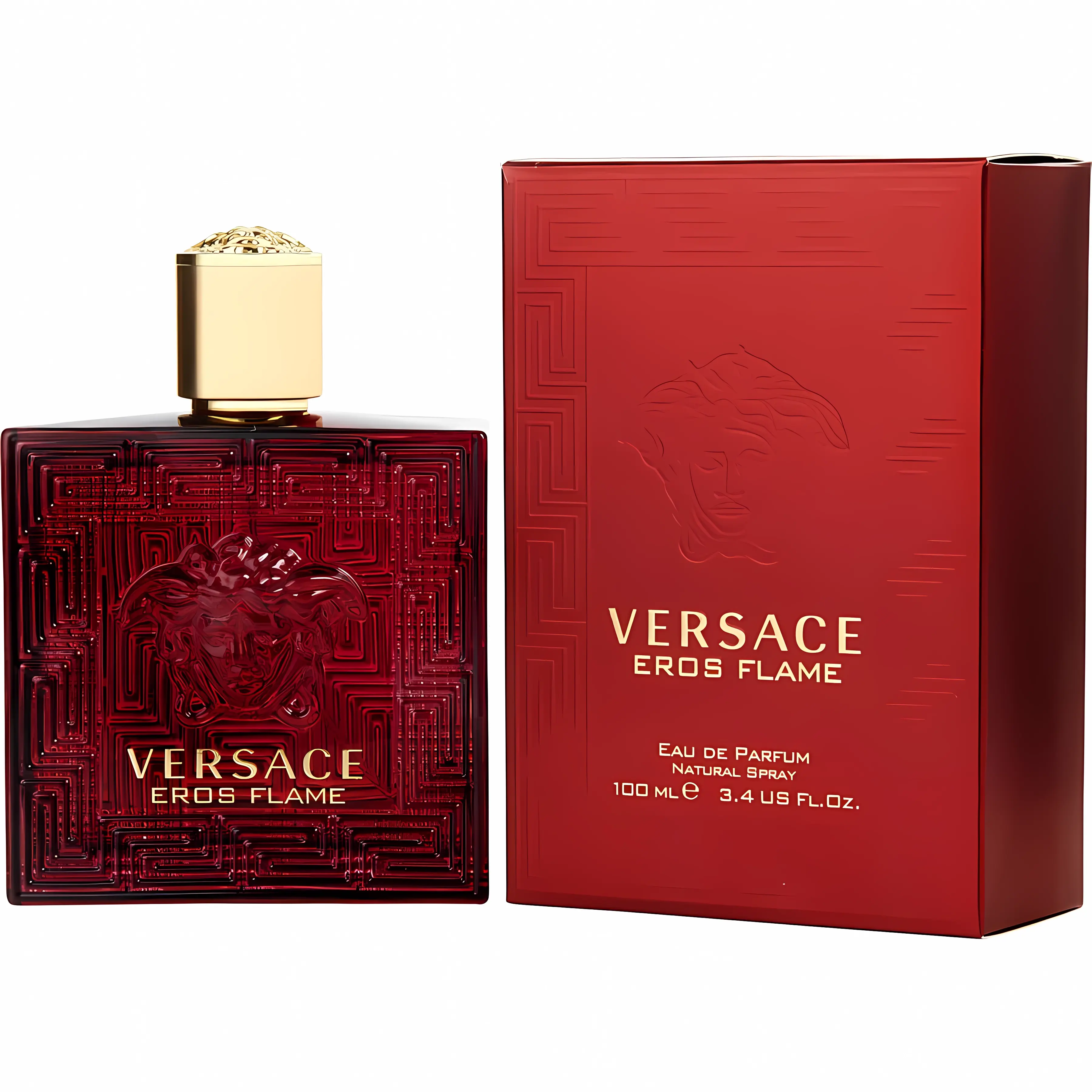 Versace Men's 3.4 Ounce Eros Flame Eau De Parfum Versace Men's 3.4 Ounce Eros Flame Eau De Parfum