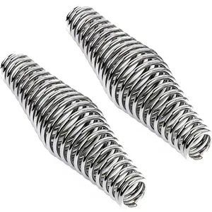 2 count BBQ Spring Handle, Stainless Steel Cool Touch Stove Spring Handle Grip, 4.3-inch Heavy Duty Barbecue , Grill, Stove, Pit Door Handles