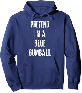 Blue Gumball Halloween Cosplay Last Minute Costume Pullover Hoodie - Tomasleza Shop 52B0CLM7YQ3F