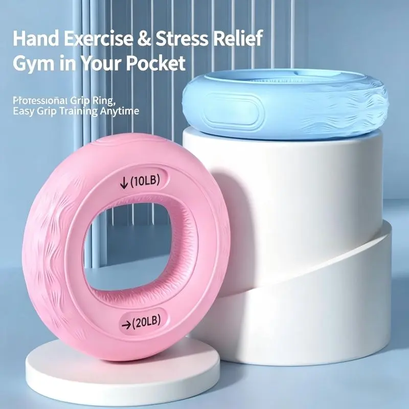 Grip Strength Trainer Set, 3-Piece Silicone Forearm Strengthener for Finger Training and Strength Rehabilitation, Fitness Routine, Sports & Outdoor Fitness, Enhancement