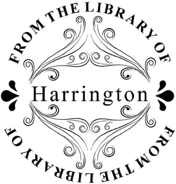 New Decorative Personalized Custom from The Library of Round Self Inking Stamp - Ideal 400R
