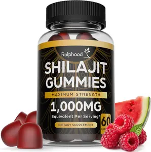 Shilajit Gummies for Men & Women Shilajit Himalayan Pure Gummies with Fulvic Acid, Non-GMO, Alternative to Honey Sticks Resin,Drops & Capsules Vegan Supplement 60 Count