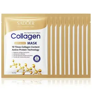 10/20/40PCS Collagen Face Mask, Skincare with Collagen Components, Collagen Content, Moisturizing, Hydrating, Moisture and Moisturizer, Deep Hydration Tightening, Smooth, Gentle, Non-Irritating Facial Light Beige Formula, Portable Travel Pack outdoorfun