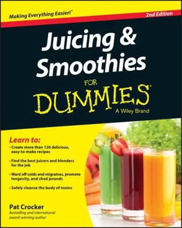 Used Paperback Book - Juicing & Smoothies for Dummies by Pat Crocker (English) - Healthy Guide with 120+ Smoothie Ideas to Cleanse Body
