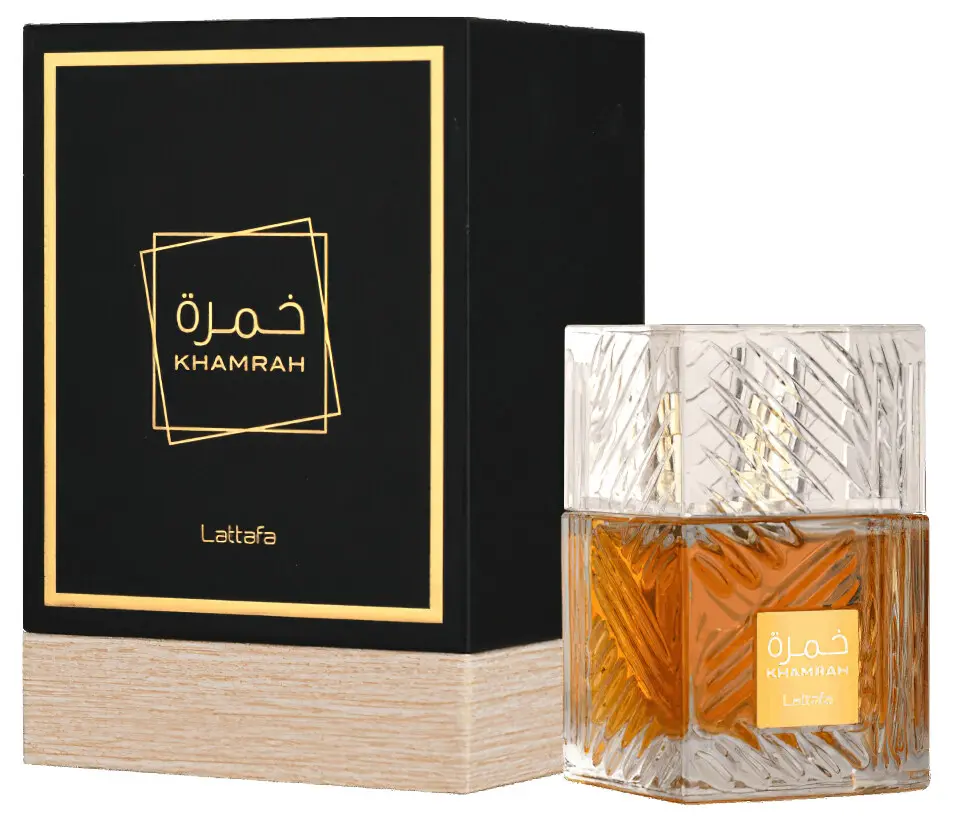 Lattafa Khamrah Eau De Parfum 3.4oz | Unisex Long Lasting Sweet Spicy Vanilla Cinnamon Fragrance | Viral Arabian Perfume