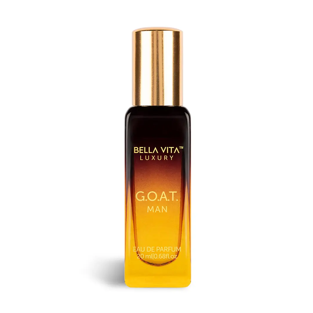 BellaVita Luxury's G.O.A.T. Man - 20ML (0.68 Fl. Oz.) | EDP | Mini Perfume | Bergamot, Amber & Vetiver | Woody & Musky | Long Lasting | Cruelty Free BellaVita Luxury's G.O.A.T. Man - 20ML (0.68 Fl. Oz.) | EDP | Mini Perfume | Bergamot, Amber & Vetiver | Woody & Musky | Long Lasting | Cruelty Free