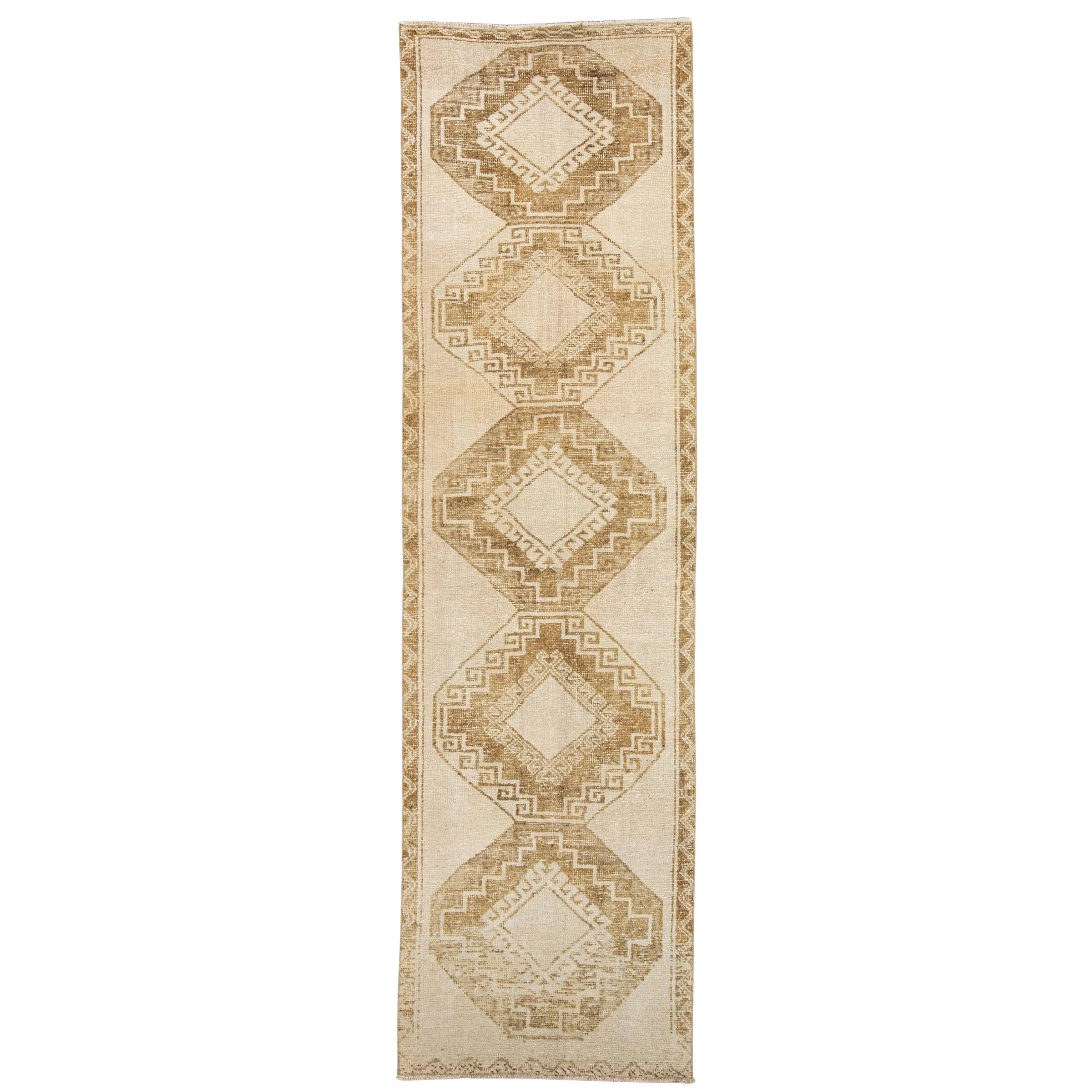 Turkish Vintage Runner Rug 3' x 10'7" #24426