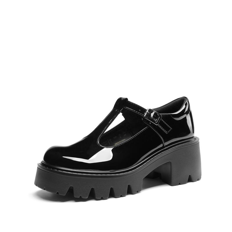 Dream Pairs Women's Mary Janes Shoes Platform Dress Low Heel Chunky Pumps Round Toe Ankle Strap Pumps Shoes  '90s retro Oxfords