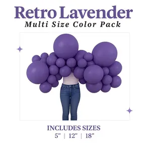 Retro Lavender Balloon Pack with Optional Add-Ons