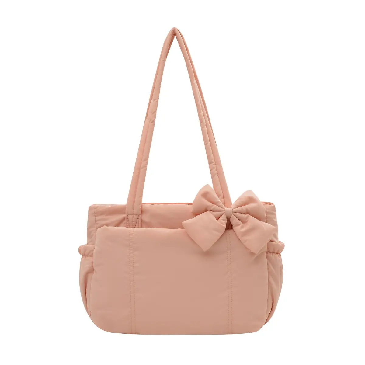 Crush Bow 2 Size Tote Bag for Women-Friendly Lightweight Casual Commuter Bag with Cute Bow & Multiple Compartments for Travel Work Beach Gym tiktokshopsummersale tiktokshopbacktoschool