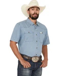 Kimes Ranch Men's Shifter Solid Short Sleeve Button-Down Western Shirt - Mds0000021-Ind