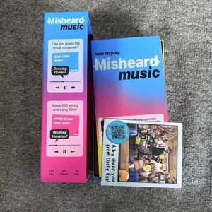 Funny Song Lyric Cards with Answers, Card Deck, Trivia Game for Humorous Meme Party Table Games, Music Quote Challenge, Ktv Family Movie Night Birthday Party, Card Set