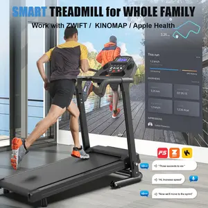 FYC Folding Treadmills for Home, Quiet 2.5HP Motor Home Gym Equipment, 300LBS Max Capacity, 7.5 MPH Speed, LED Display, Handle, <45dB Noise, Space-Saving Folding Frame for Apartments