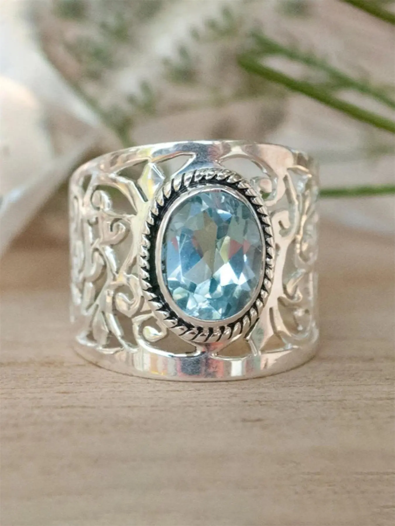 Vintage Rhinestone Decorated Alloy Wide Ring, Fashion Rings Jewelry for Women, Trendy Wedding Engagement Bridal Jewelry Gift, Marquise Wedding Bands, Teardrop Bridal Rings, Exquisite Trendy Ring, Elegant Engagement Ring, Beautiful Rings