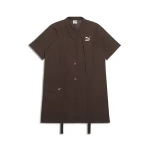 PUMA Womens We Are Legends Renaissance Mini Dress Casual Casual - Brown