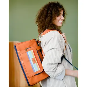 The Go Bag - Bold & Bright - Convertible Backpack Weekender Duffel Bag or Personal Carry-on that Fits Underneath the Airplane Seat