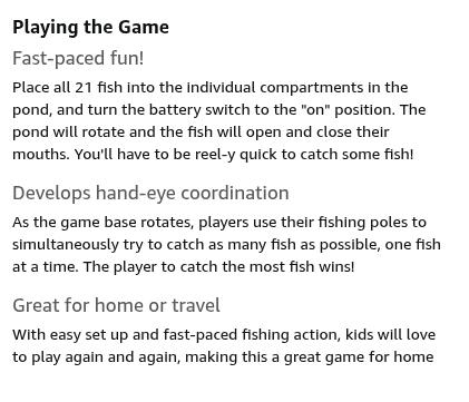 Let's Go Fishin' Classic Plastic Board Game - Original Fast-Action Rotating Board Fishing Toy for Age 4+, Boys, 1-4 Players, Fishing Fun Gifts