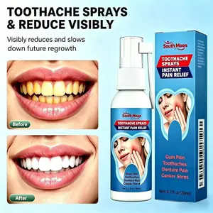 South Moon Oral Care Spray with Peppermint Extracts for Teeth Whitening & Gums Repair Gentle Pain Relief Oral Spray