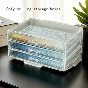 Large Capacity Clear Acrylic Desk Drawer Organizer Multi Compartment For Office School Supplies Pens Markers Tape Storage Home Workspace Multi Grids Organizer