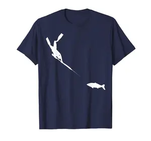 Spearfishing Freediver Fish Hunting Tee T-Shirt S-3XL
