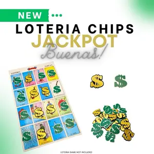 50 Money Sign JackPot Loteria Game Markers Chips Custom Designed Shaped Chips for Lotería Enthusiasts - Perfect for Family Game Nights & Lotería Parties