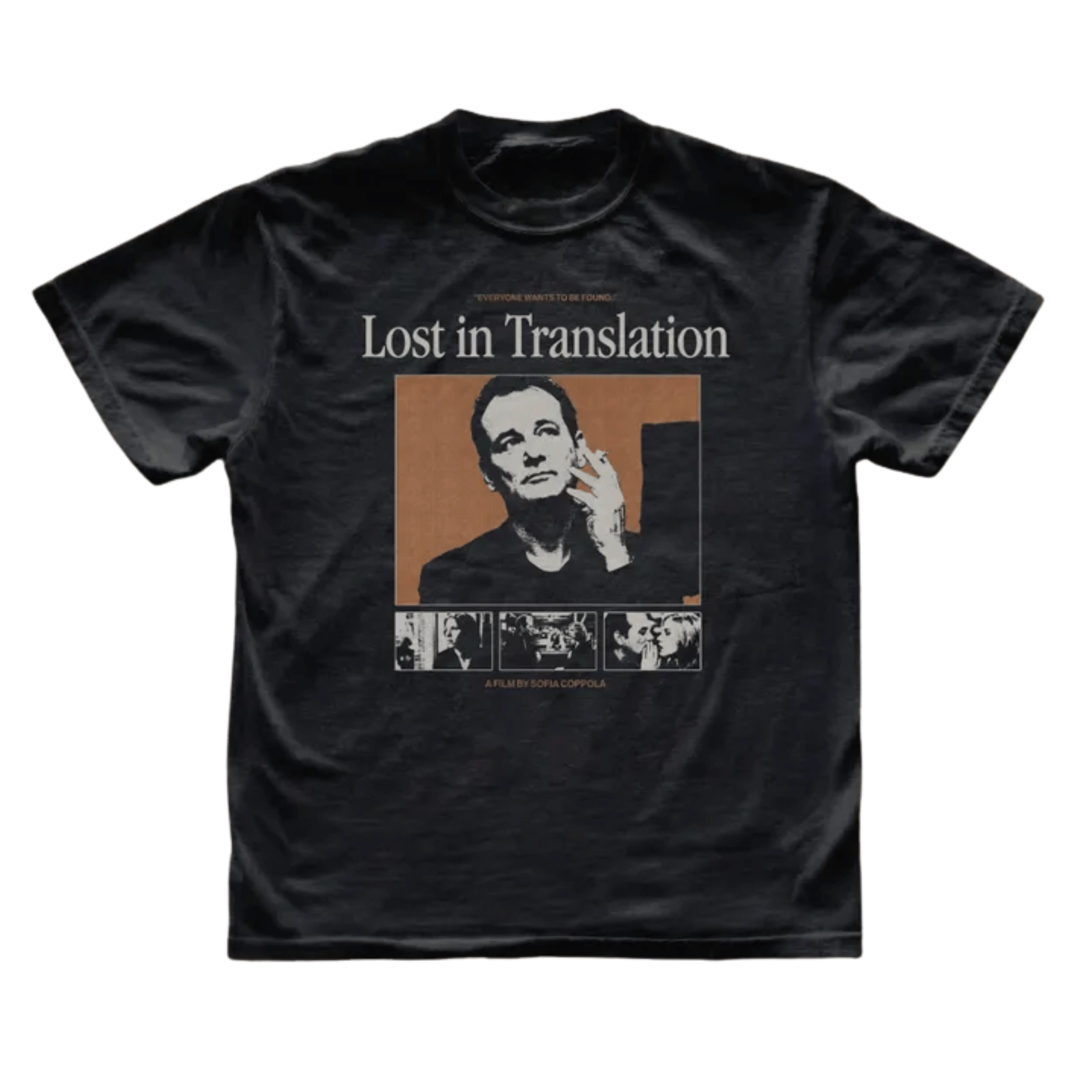 Gildan Men's and Women's T-shirt, Vintage Lost in Translation Graphic Tee, Sofia Coppola Movie Shirt, Bill Murray Scarlett Johansson Top, Everyone Wants To Be Found Quote, Retro Tokyo Romantic Drama Merch, Bootleg Film Tee, Gift for Cinephiles, Unisex