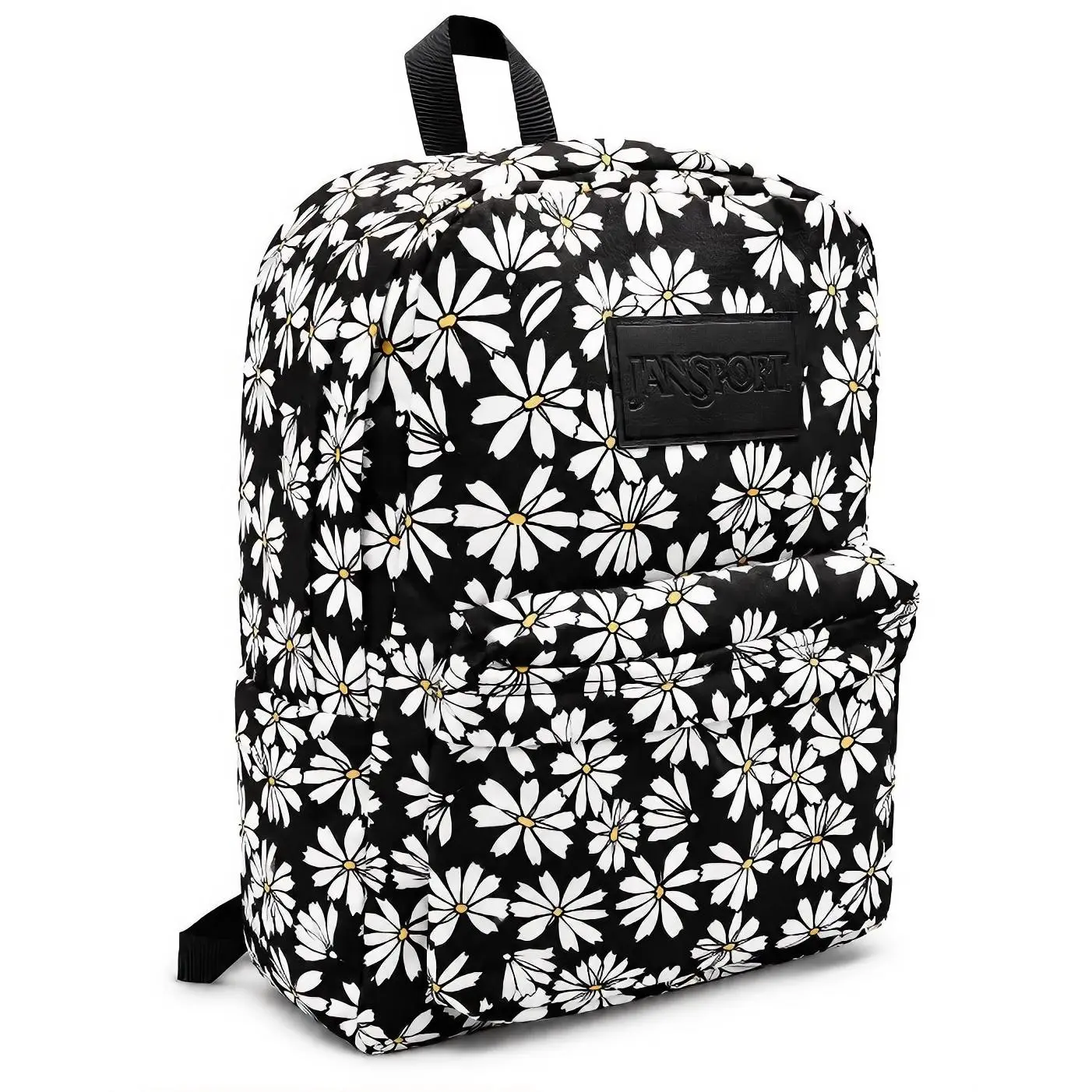Superbreak Punk Pansies Black 26L Backpack with Floral Design and 26L Capacity