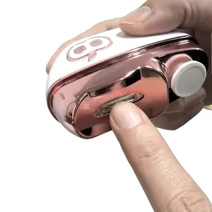 2 in 1 Electric Nail Clipper, Automatic Nail Trimmer With Polishing Function & LED Light,Nail Care Tool for Elderly & Adults