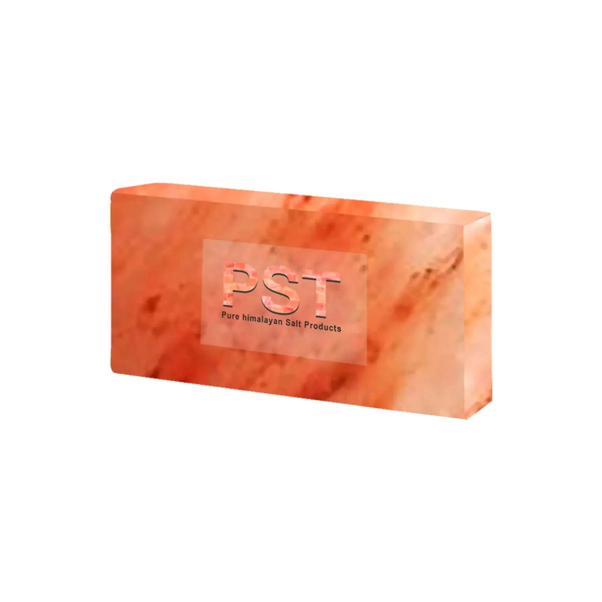 Pink Salt Tile (8" x 4" x 1") -Himalayan Salt Tiles - Sample Brick for for Spa Walls