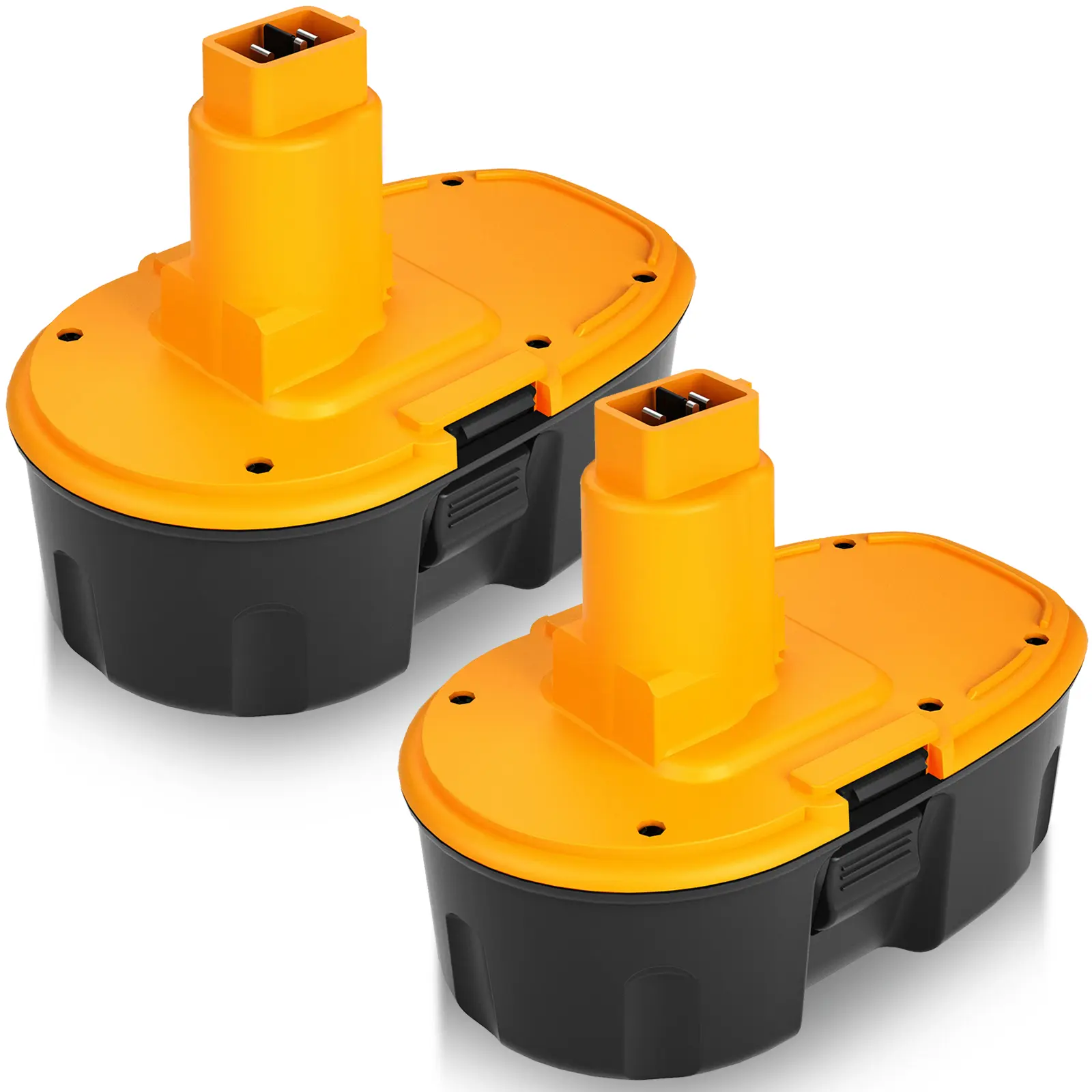 2-Pack High Capacity Rechargeable 4500mAh Ni-MH Power Tool Batteries for DeWalt 18V XRP System, Extended Runtime for DC9096-DE9096 Series Tools, High Capacity Batteries