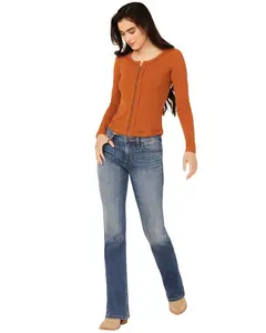 Idyllwind Women's Bayside Rebel Mid Rise Bootcut Super Stretch Denim Jeans - Iwfa24j15-Mdwsh