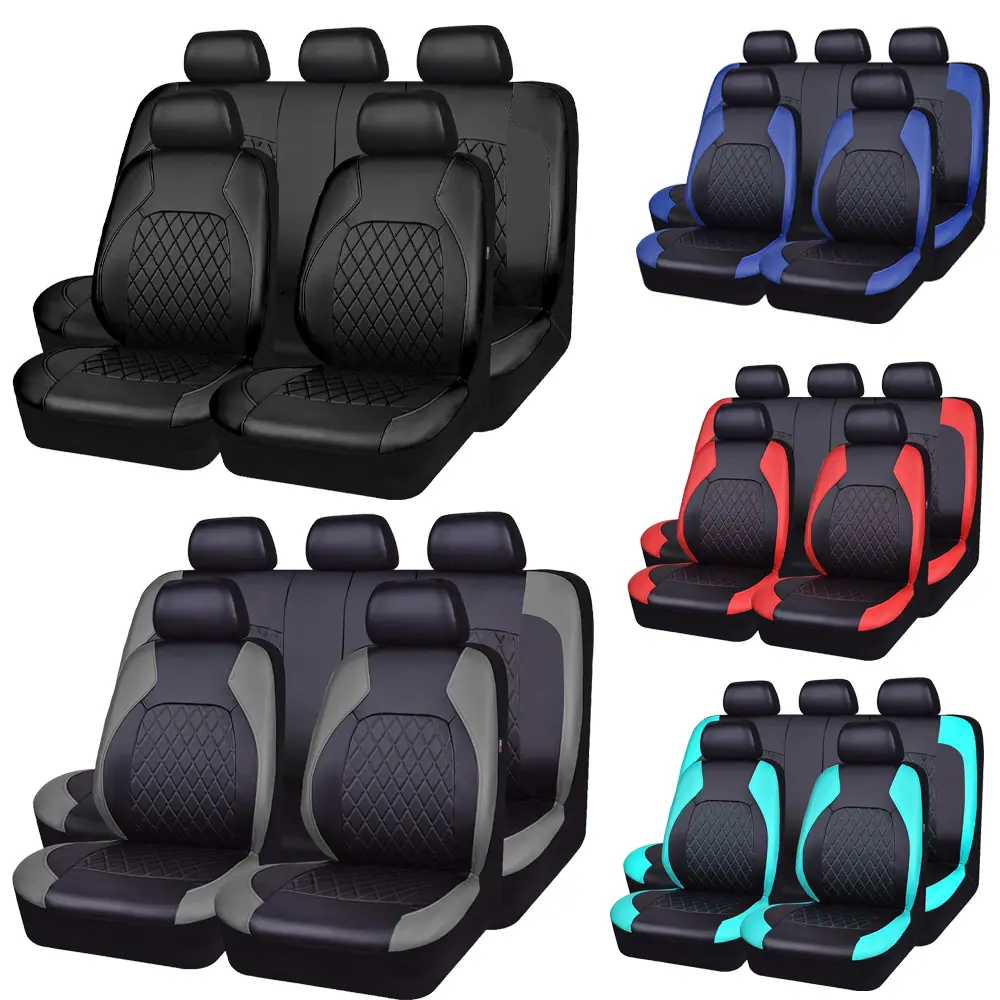 Universal Car Seat Cover Full Set, Airbag Compatible with 5mm Composite Sponge Inside, Universal For Nissan /Honda /Civic /CRV /Hrv /Kia /Sorento /Toyota /Tacoma/Corolla /4Runner /Camry /Hyundai /Mazda