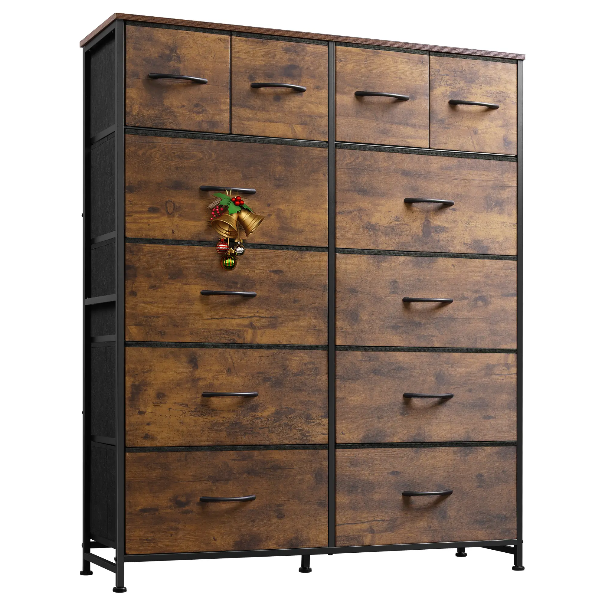WLIVE Tall Dresser for Bedroom with 12 Drawers, Dressers & Chests of Drawers, Fabric Dresser for Bedroom, Closet, Fabric Storage Dresser with Storage