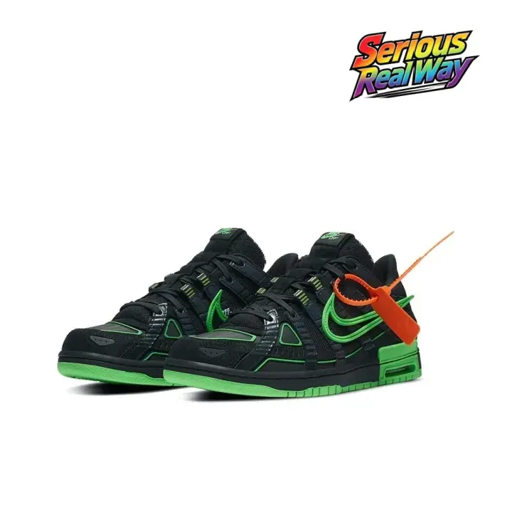 Low Top Skate Trainers Black Neon Green Contrast Mechanical Panel Zip Hang Tag Cushioned Flat Walking Sneakers Unisex Dark Techwear Streetwear Y2K Campus Daily Edgy Retro Casual Lifestyle Board Footwear Futuristic Color Accent Daily Fashion Shoes