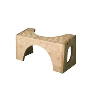 7"/9" Two in One Bamboo Toilet Step Stool Brown - Squatty Potty