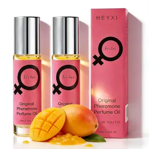 2Pcs Original Pheromone Perfume Oil, Sweet Fruit Roll-On Set, Floral Fruit Scent, Ideal for Attraction, Dates, Daily Use, 0.34 Oz