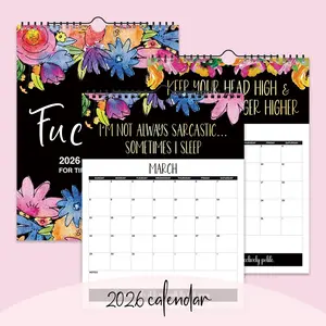 2026 Fun Calendar Wall Planner, Humorous Office Home Decor, Perfect Gift for Her Friends Colleagues Mom Women Christmas New Year