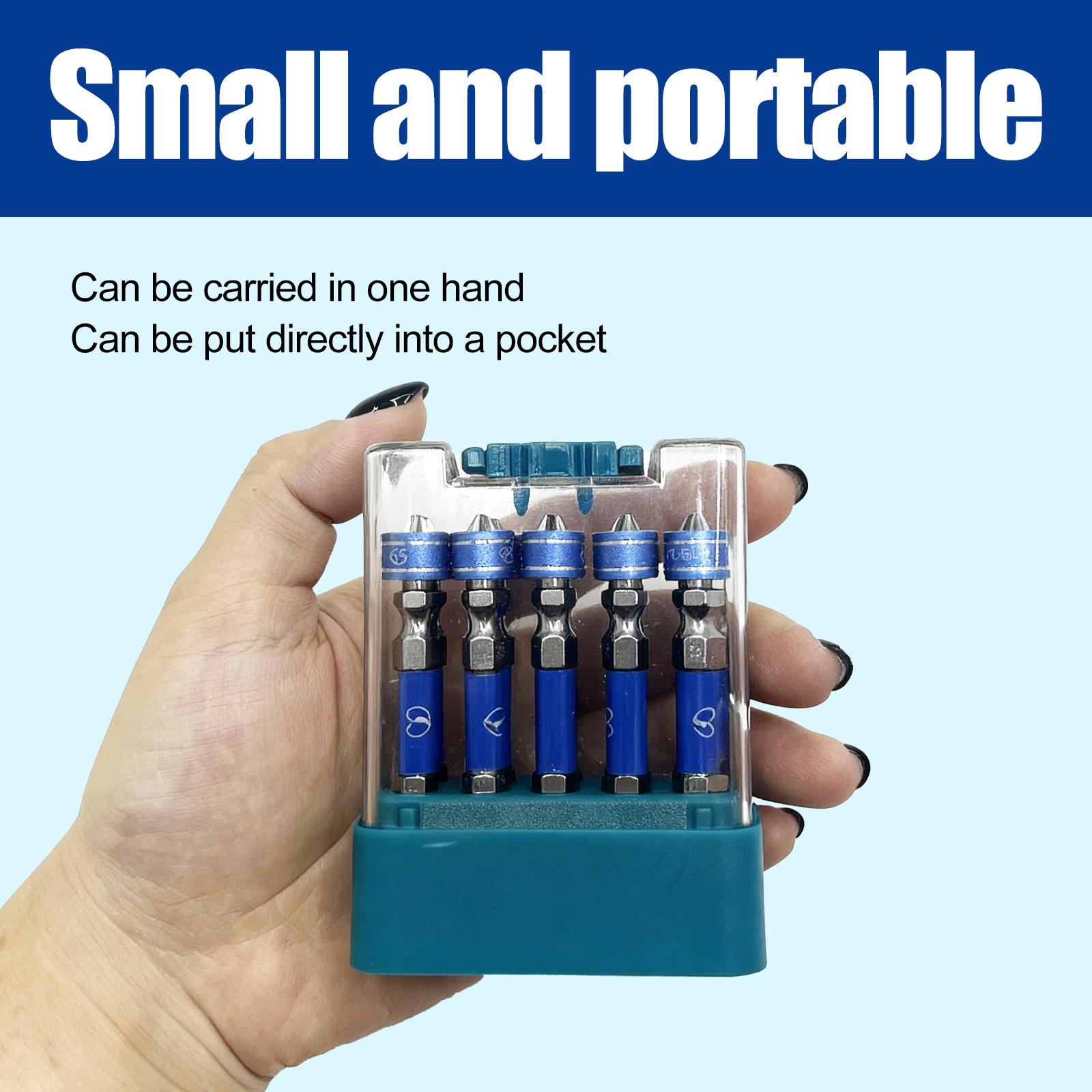 Strong Magnetic Screwdriver Bit Set, 10PCS PH2 Phillips Bits, 50mm 2-Inch S2 Impact-Resistant Drill Bits, 1/4" Hex Shank for Electric Screwdriver and Impact Driver