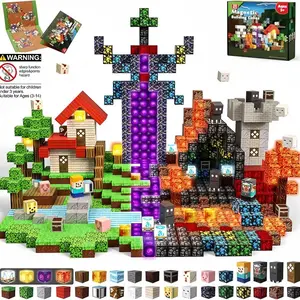 New Secret Glowing Forest Magnetic Blocks Set, Stem Sensory Space Training, Montessori Education, Creative Fun for Kids Aged 3+