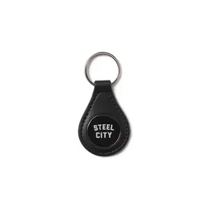 Leather Logo Keychain