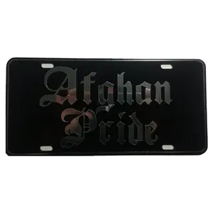 CustoMonsterDesigns Afghan Pride Heavy Duty Aluminum License Plate