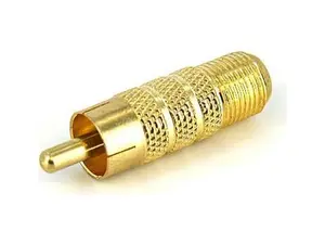 StarTech RCA to F-Type Coaxial Cable Connector, Essential Cycling & Outdoor Leisure Accessories (Male-to-Female)